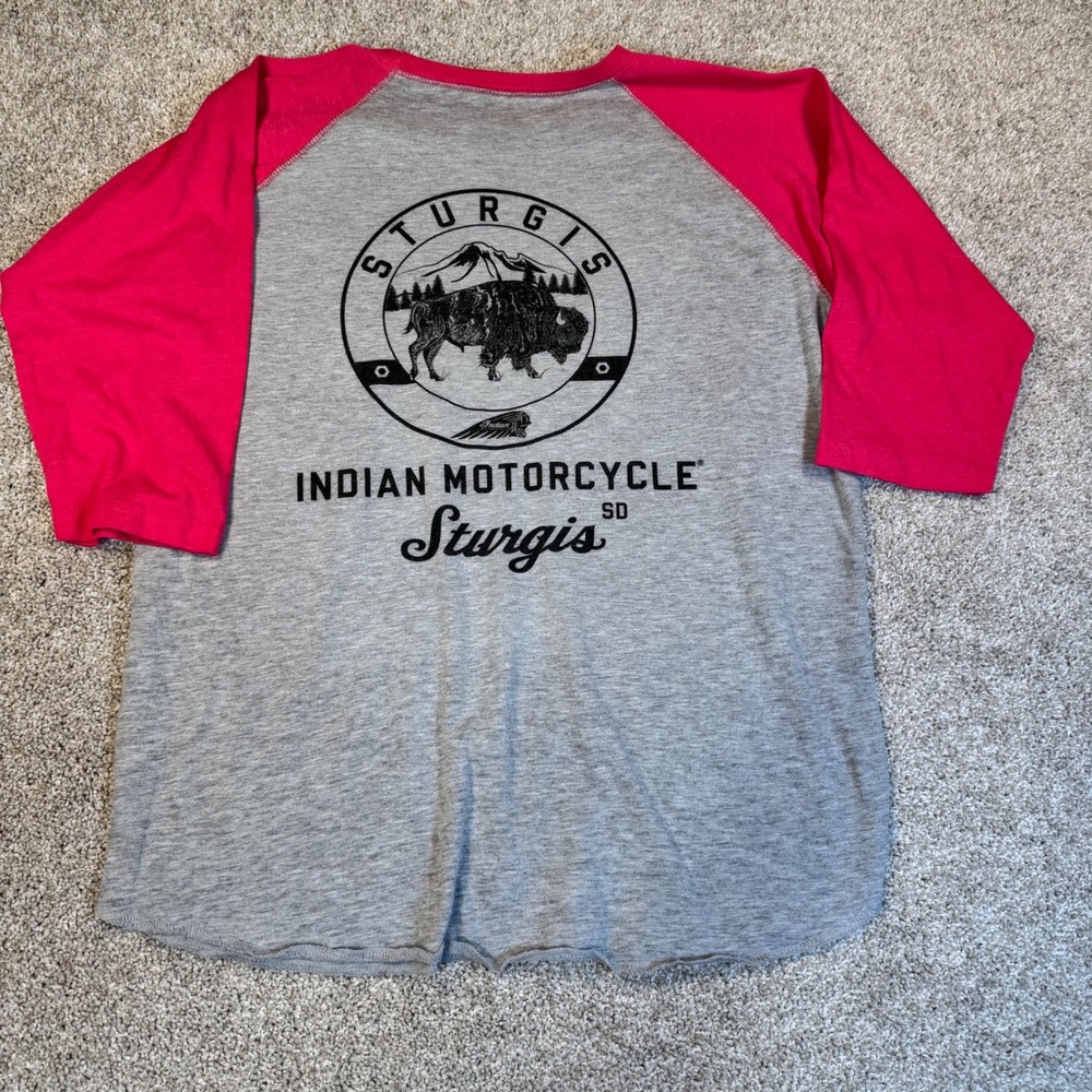 Indian Motorcycle Sturgis SD Raglan Women's Baseball Tee Lare